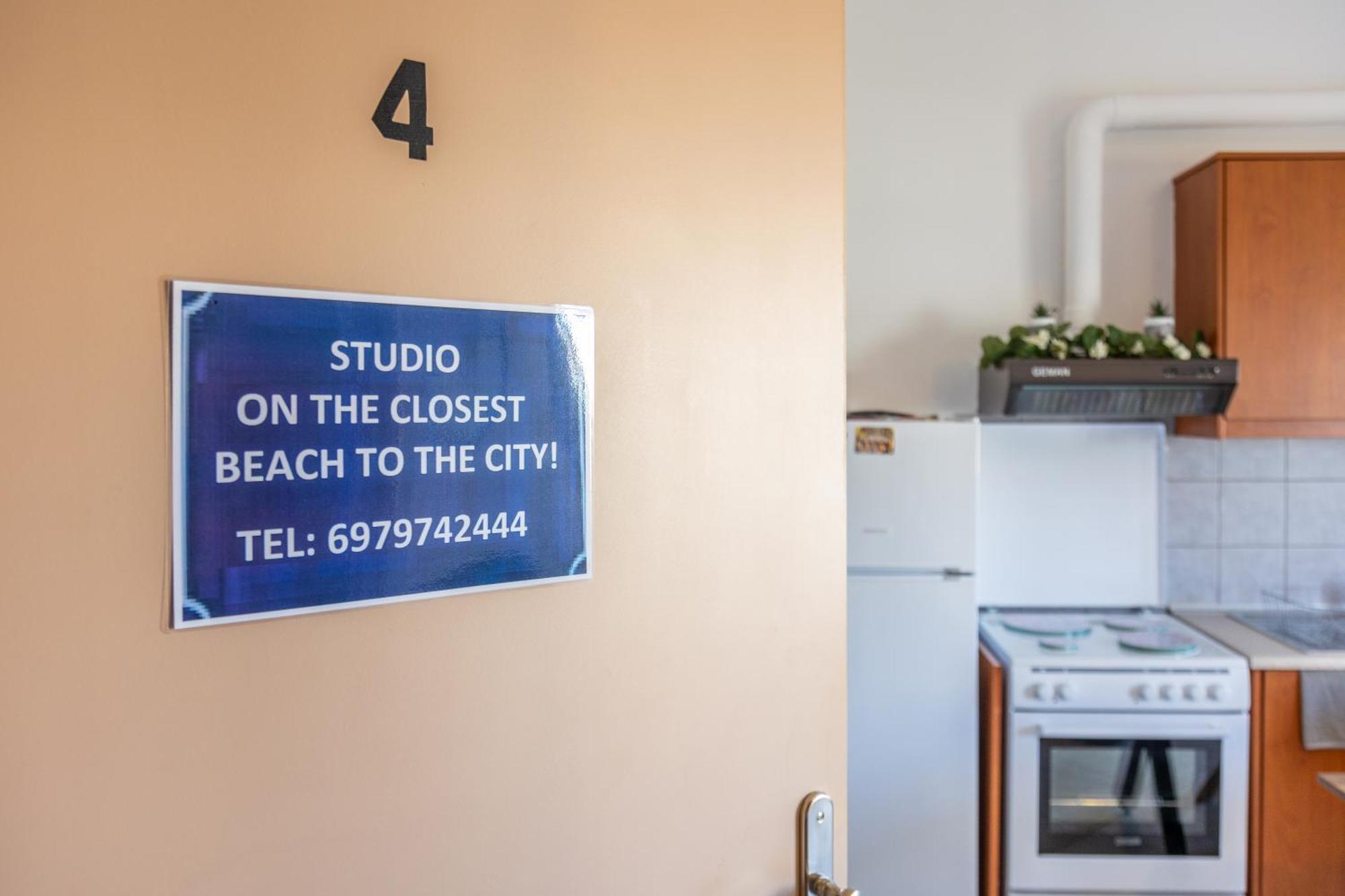 Studio On The Closest Beach To The City! Amoudara Lasithiou 外观 照片
