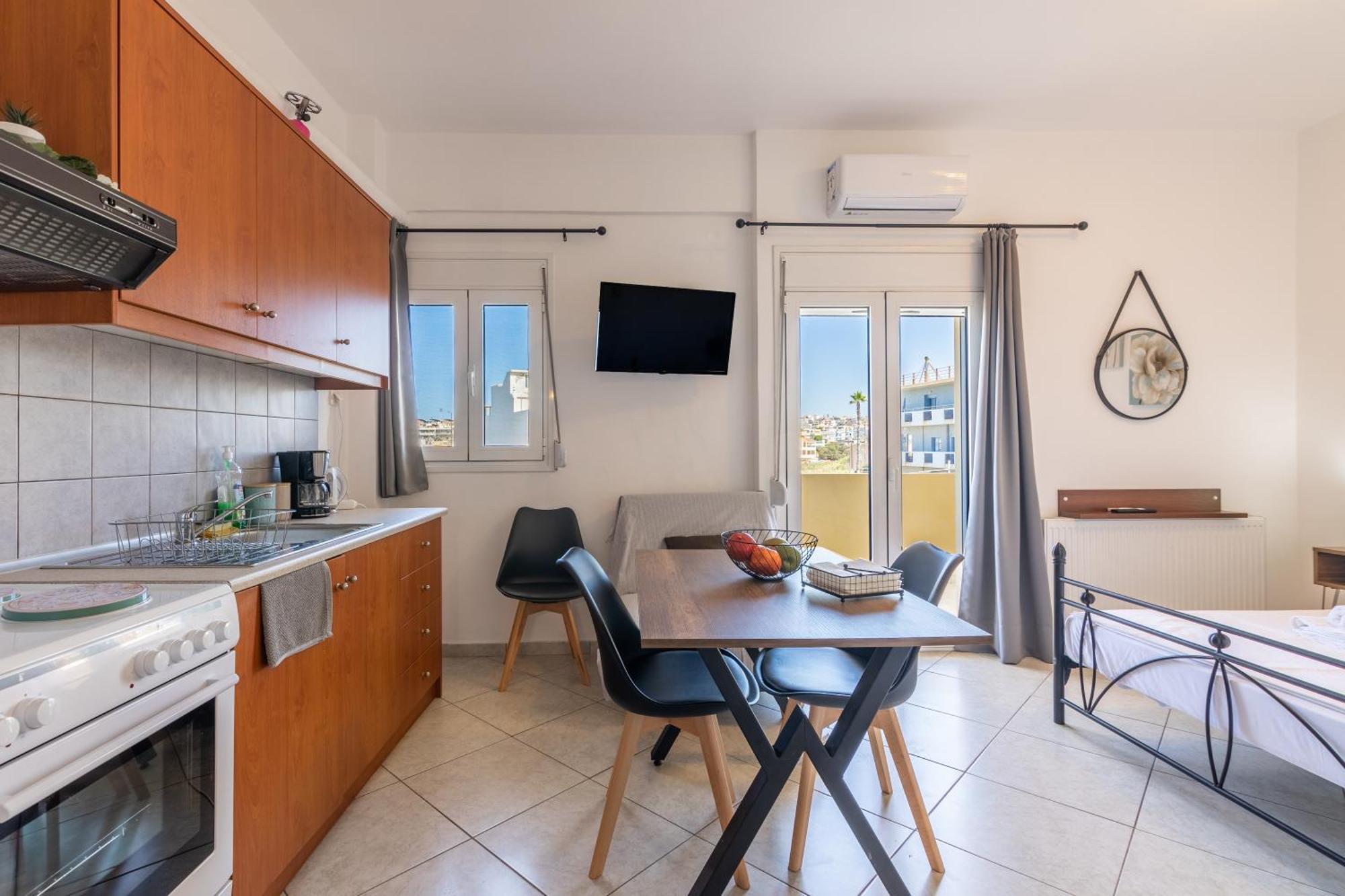 Studio On The Closest Beach To The City! Amoudara Lasithiou 外观 照片
